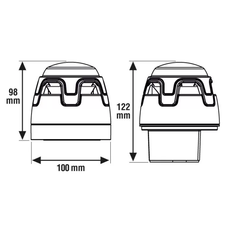 DISPOZITIV ALARM. OPTICA O ROSU-LED ROSU - imagine 1