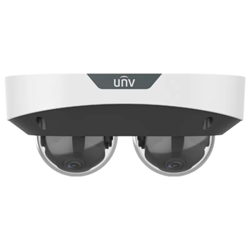 Dual Chanal - Camera IP, 2 x 4MP, lentila 2.8mm, IR 30m, Mic., Alarma, PoE, IK10 - UNV IPC3224SS-ADF28K-I1