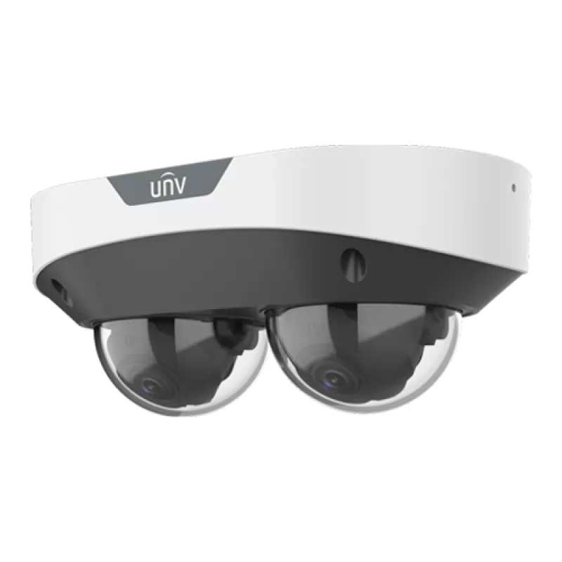 Dual Chanal - Camera IP, 2 x 4MP, lentila 2.8mm, IR 30m, Mic., Alarma, PoE, IK10 - UNV IPC3224SS-ADF28K-I1 - imagine 1