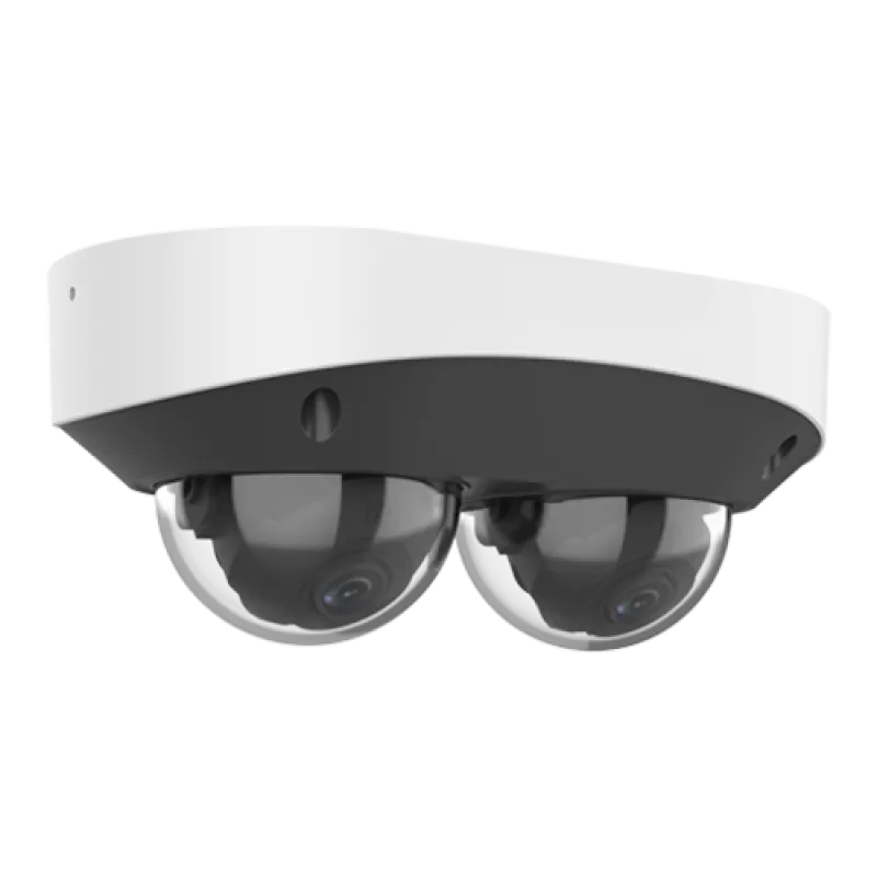 Dual Chanal - Camera IP, 2 x 4MP, lentila 2.8mm, IR 30m, Mic., Alarma, PoE, IK10 - UNV IPC3224SS-ADF28K-I1 - imagine 2