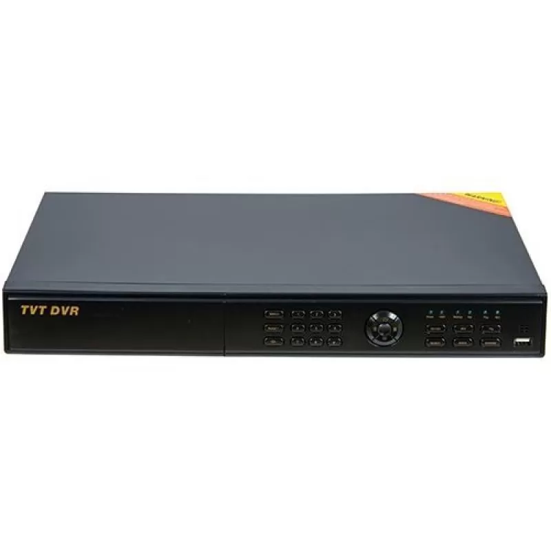 DVR TVT TD-2716TE-C, Hibrid (CVBS/TVI/AHD/IP), 16 canale + 4 IP, SATA x 2