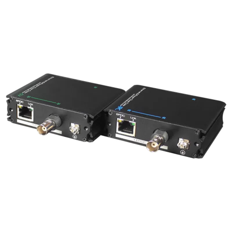 Extender date+PoE (EPOC) pe cablu Coaxial/UTP, 400-500 metri - UTEPO UTP7301EPOC