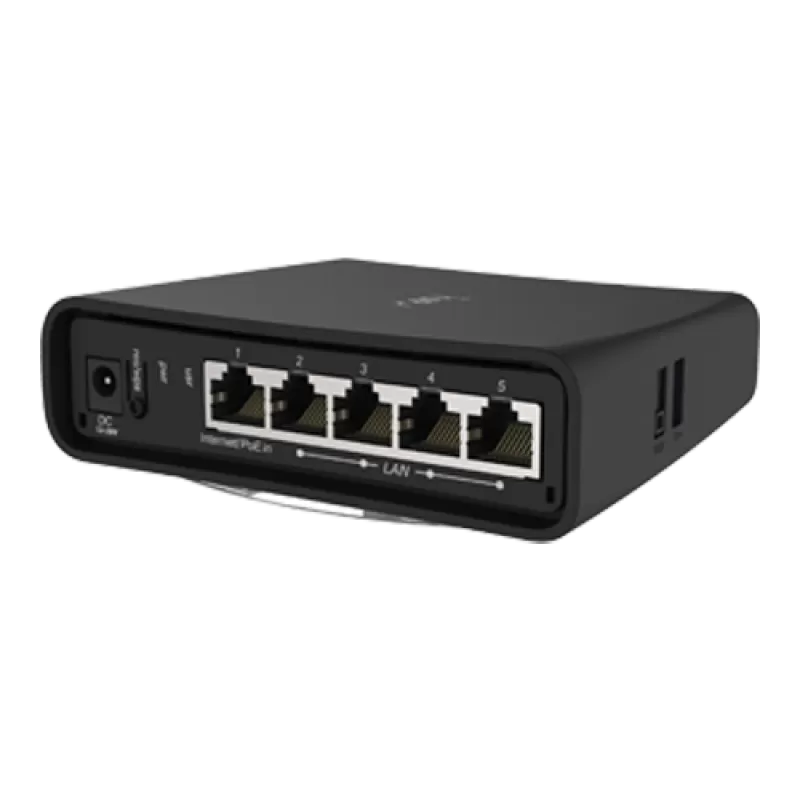 hAP acÂ², 5 x Gigabit, 802.11b/g/n 2.4Ghz, 802.11an/ac 5GHz, USB - MikroTik RBD52G-5HacD2HnD-TC - imagine 2