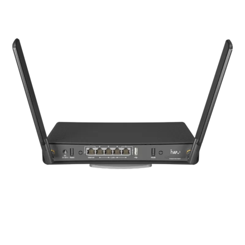 hAP acÂ³, 5 x Gigabit, 1 x PoE, 802.11b/g/n 2.4Ghz, 802.11ac 5Ghz, antene externe 3dBi 2.4GHz, 5.5dBi 5GHz - MikroTik RBD53iG-5HacD2HnD