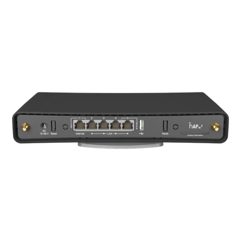 hAP acÂ³, 5 x Gigabit, 1 x PoE, 802.11b/g/n 2.4Ghz, 802.11ac 5Ghz, antene externe 3dBi 2.4GHz, 5.5dBi 5GHz - MikroTik RBD53iG-5HacD2HnD - imagine 3