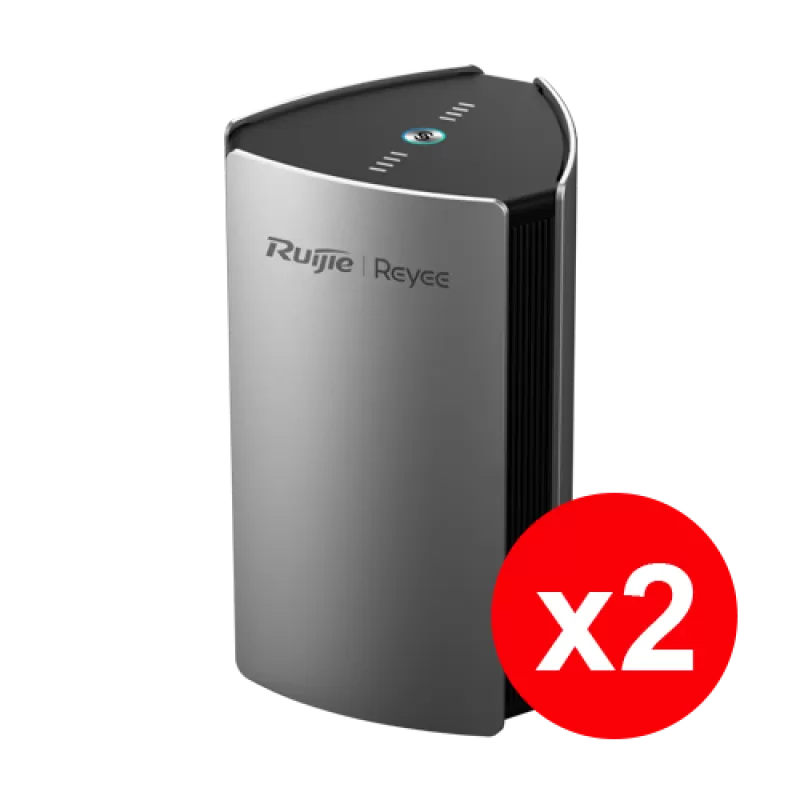 Kit 2 x Router Mesh Wi-Fi 6 Dual Band, AX3200, 4 x RJ45 1G, 4 dBi, Cloud Management - Ruijie RG-M32(2PACK)