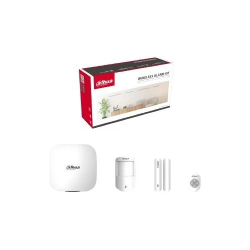Kit antiefractie Dahua ART-ARC3000H-03-FW2(868) Kit efractie Wireless Dahua 868 MHz 4G, dual SIM, Hub, PIR, CM, telecomanda