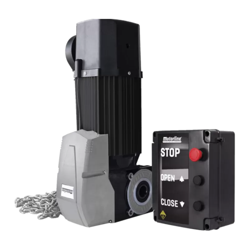 Kit automatizare usa sectionala max. 20mp, motor trifazic 230V AC- MOTORLINE KVM205