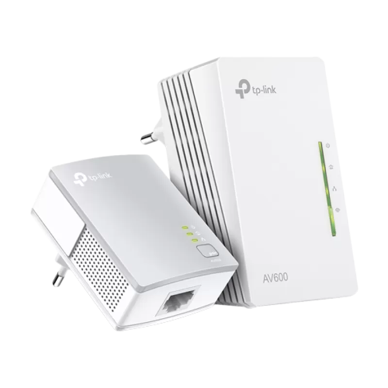 Kit Powerline AV600, Wi-Fi 4, N600 2.4GHz, 2+1 x RJ45 10/100 Mbps - TP-Link TL-WPA4220KIT