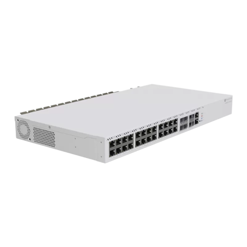 Management Switch 20 RJ45 2.5 Gigabit, 2 x QSFP+, 4 x Combo (2.5 Gigabit sau SFP+) - Mikrotik CRS326-4C+20G+2Q+RM - imagine 1
