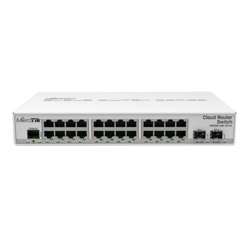 Management Switch 24 x Gigabit, 2 x SFP+ - Mikrotik CRS326-24G-2S+IN