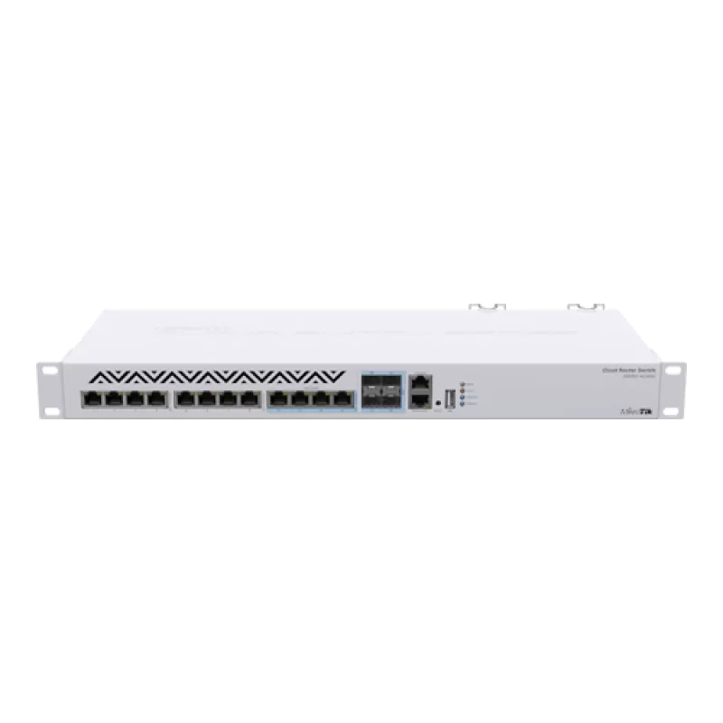 Management Switch, 8 x 10G Ethernet, 4 x 10G combo RJ45/SFP+,  - Mikrotik CRS312-4C+8XG-RM