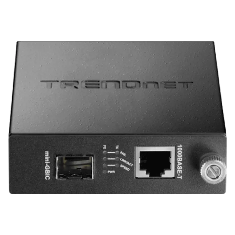 Mediaconvertor Gigabit - SFP fibra optica (pt TFC-1600) - TRENDnet TFC-1000MGA - imagine 1