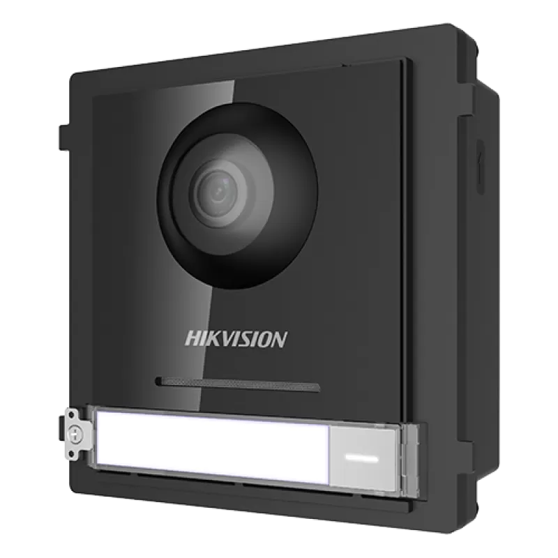 Modul Master conectare 2 fire, camera video 2MP fisheye si un buton apel  - HIKVISION DS-KD8003-IME2 - imagine 1
