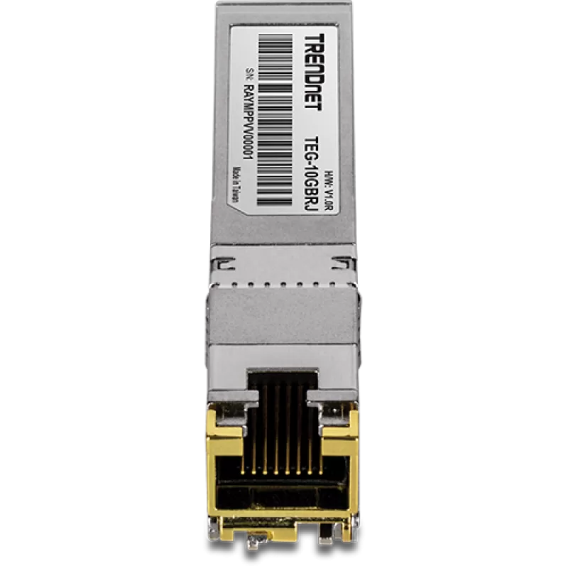 Modul RJ45 SFP+, 1/2.5/5/10G, 100/50/50/30m - TRENDnet TEG-10GBRJ - imagine 1