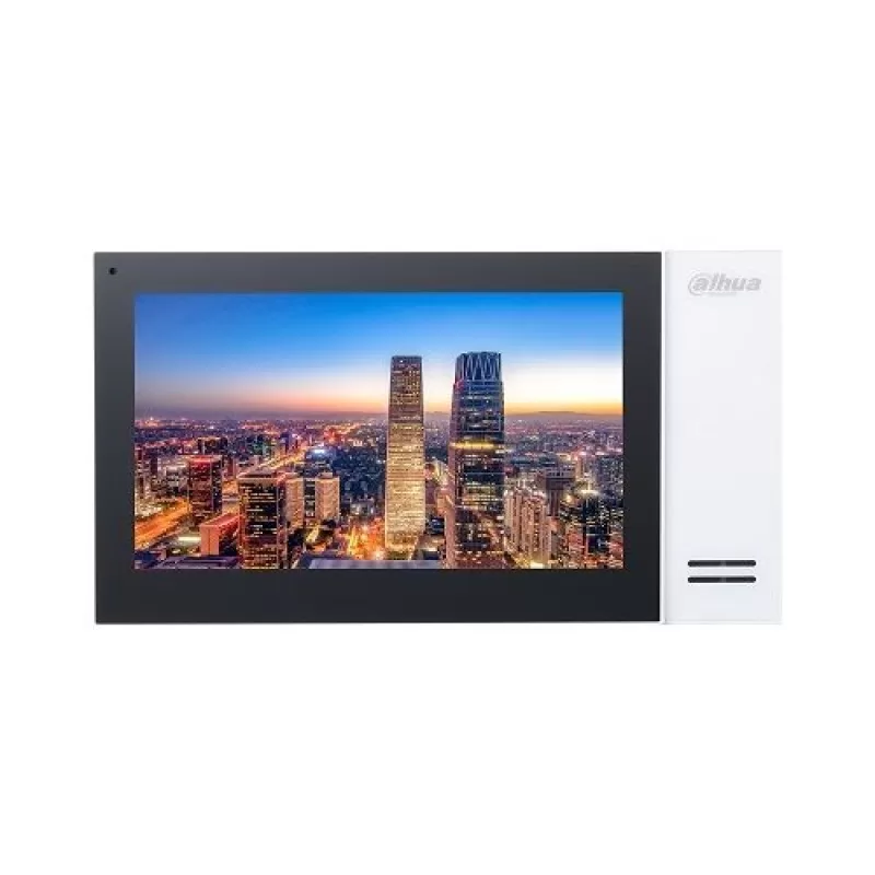 Monitor videointerfon Dahua VTH2421FB, IP touch screen 7 inch 1024x600, IPC surveillance, Audio bidirectional, Alarma 6/1, negru