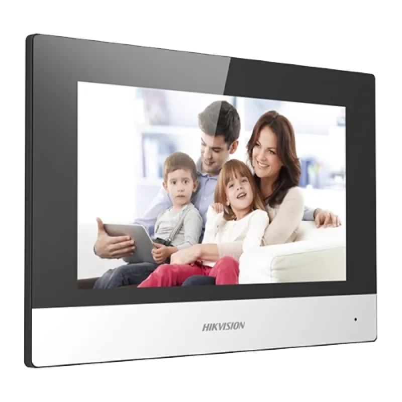 Monitor videointerfon Touch Screen TFT LCD 7 inch, conectare 2 fire, Wifi - HIKVISION DS-KH6320-WTE2