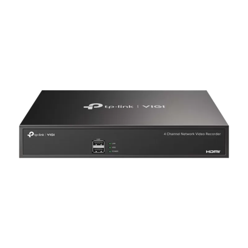 NVR 4K, 4 canale max. 8MP, Audio IN/OUT, 1 x SATA - TP-Link VIGI VIGINVR1004H