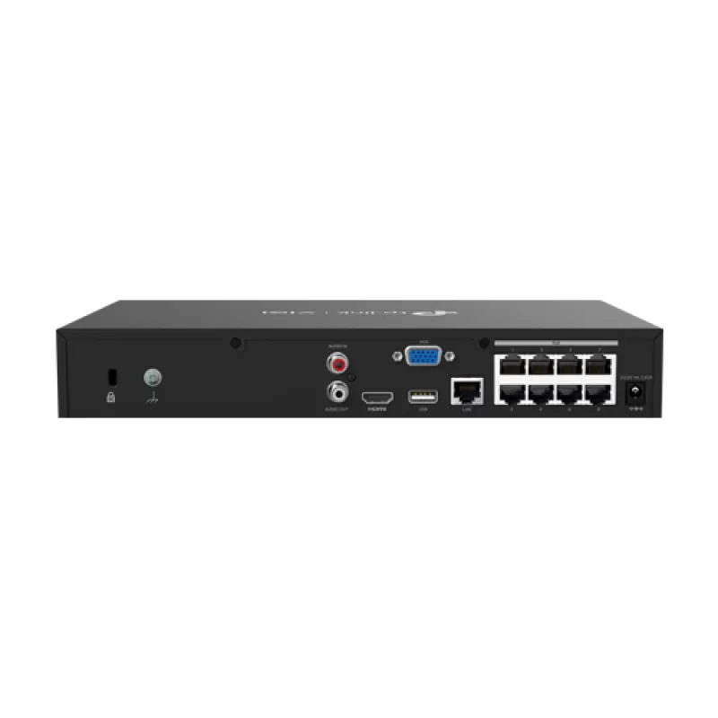 NVR 4K, 8 canale max. 8MP, 8 porturi PoE, Buget PoE 113W, Audio IN/OUT, 1 x SATA, 1U - TP-Link VIGI VIGINVR1008H-8MP - imagine 1