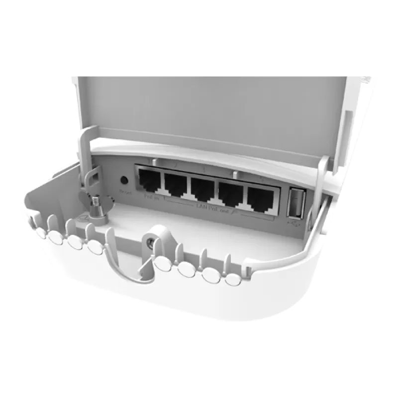 OmniTIK 5 POE ac, 2 antene 7.5dBi 5GHz, 802.11an/ac, 5 x Gigabit LAN (4 PoE-OUT), PoE - MikroTik RBOmniTikPG-5HacD - imagine 1