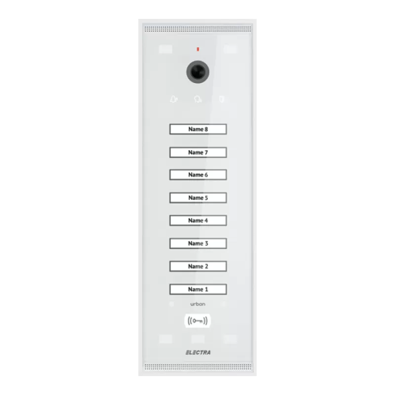 Panou exterior video Urban pentru 8 Familii, montaj aparent - SMART, G3 - ELECTRA VPM.08S03.ELWU4