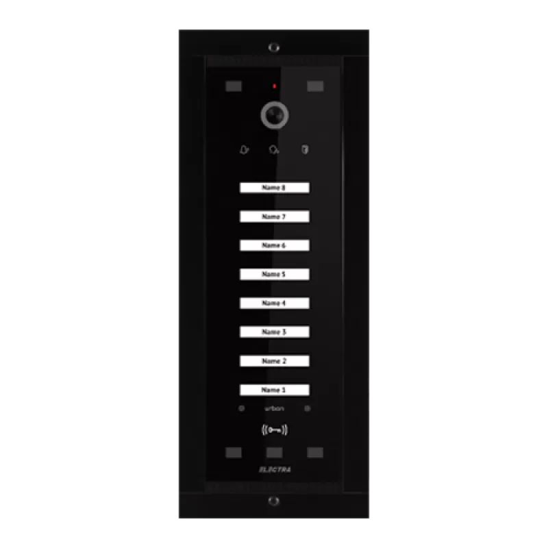 Panou exterior video Urban pentru 8 Familii, montaj ingropat - SMART, G3 - ELECTRA VPM.08F03.ELBU4