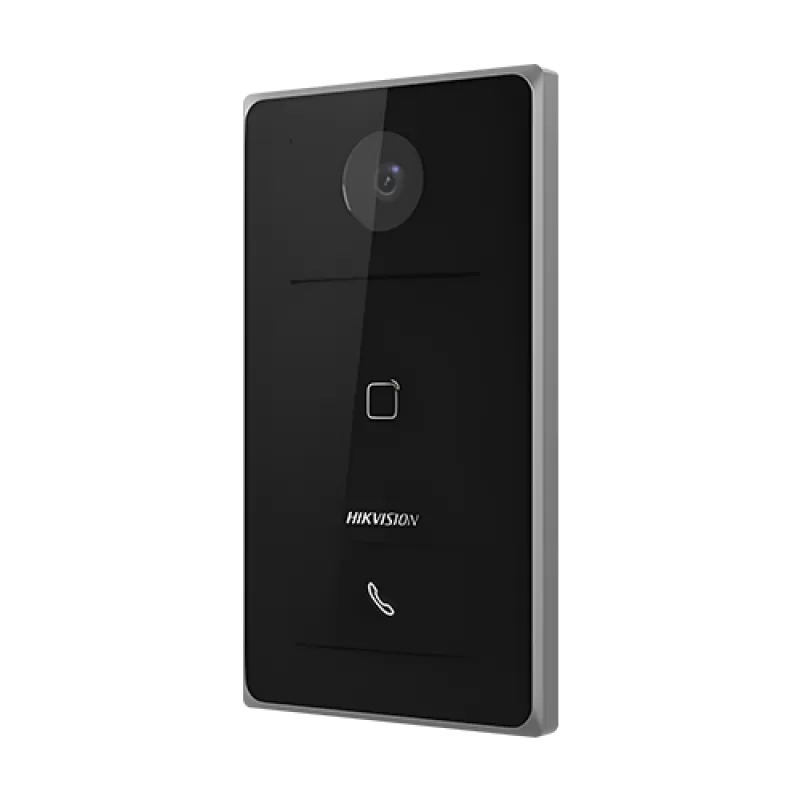 Panou exterior videointerfon TCP/IP, Wi-Fi, 2MP, IR 2.5m, 1 familie, montaj ingropat, PoE - HIKVISION DS-KV6133-WME1-Ingropat - imagine 2