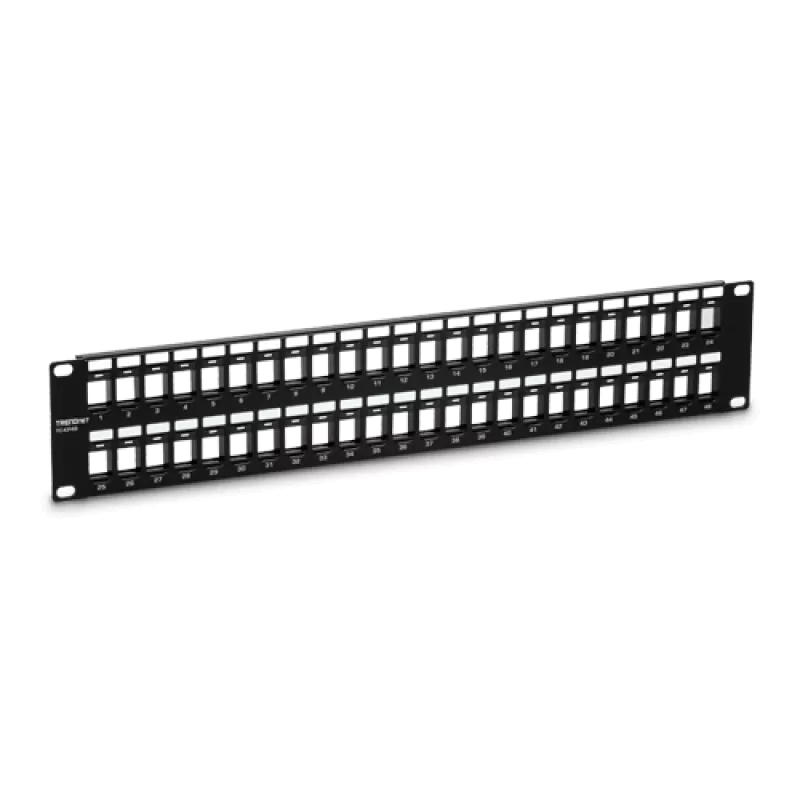 Patch Panel 48 porturi blank keystone 2U - TRENDnet TC-KP48