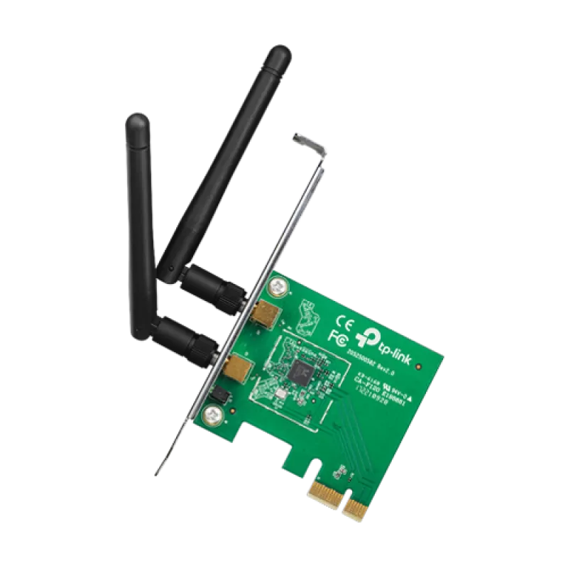Placa de retea Wi-Fi 4, 2.4 Ghz, 300Mbps, 2dBi, PCI Express - TP-LINK TL-WN881ND