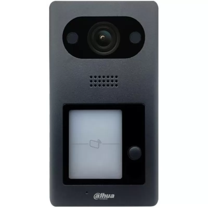 Post exterior videointerfon Dahua VTO3211D-P, Camera HD 2MP, Cititor, 1 buton acces, IP65, IK08
