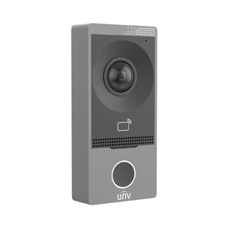 Post exterior videointerfon TCP/IP, IR, Wi-Fi - UNV OEU-201B-HMK-W - imagine 1