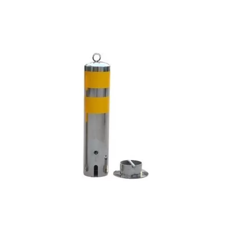 PXW SPB-B, Bariera tip stalp din metal inoxidabil 114x500mm 1.9kg, cu cheie
