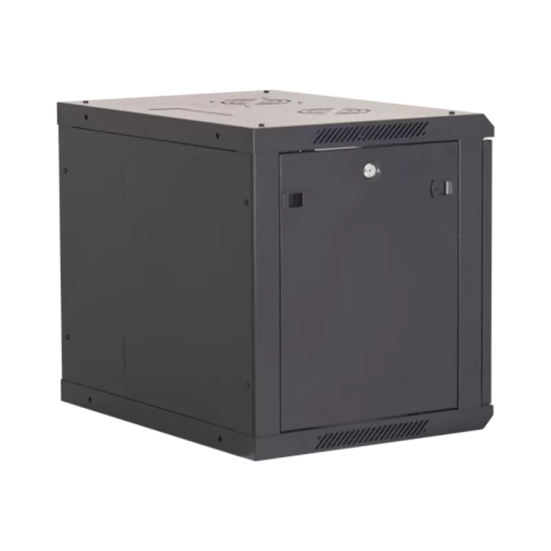 Rack perete 12U 19' 600x600, capacitate incarcare 80 Kg, negru - ASYTECH Networking ASY-12U-6060W - imagine 2