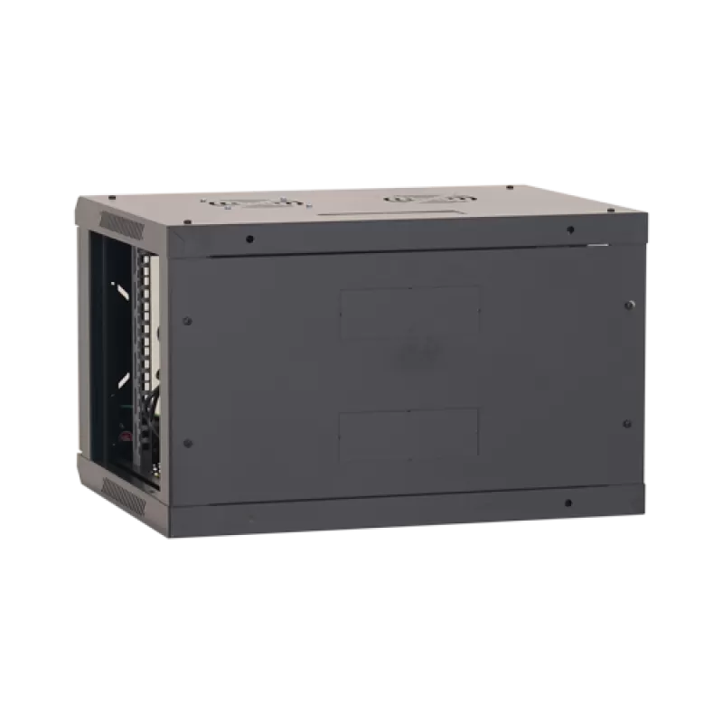 Rack perete 4U 19'' 600x450, capacitate incarcare 80 Kg, negru - ASYTECH Networking ASY-4U-6045W - imagine 2