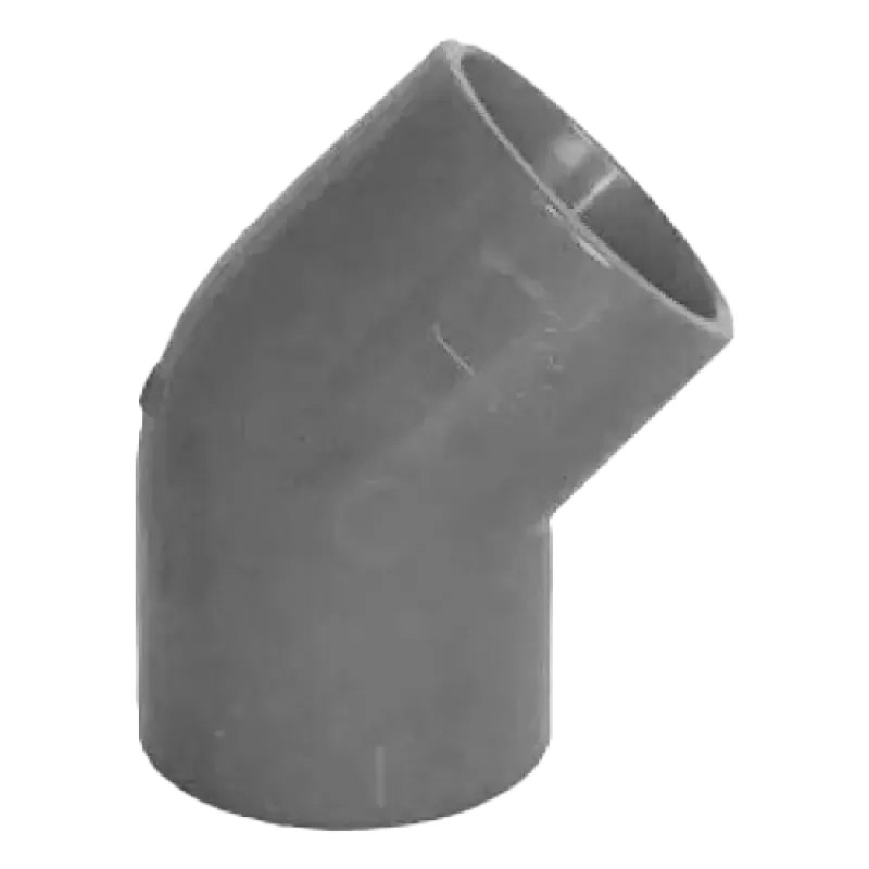 Racord ABS 45Â° gri pentru teava de 25 mm, 10 bucati - Honeywell PIP-006-G