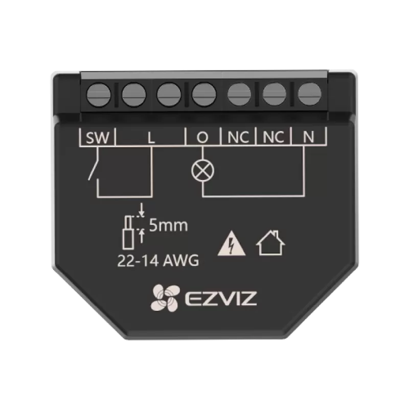 Releu inteligent Wi-Fi pentru aplicatii Smart Home EZVIZ, 1 canal 250Vc.a. max. 16A CS-T35-R100-WM - imagine 1