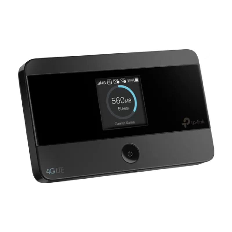 Router portabil 4G, Wi-Fi 4, Nano SIM, microSD, Baterie 2100 mAh - TP-Link M7350 - imagine 1