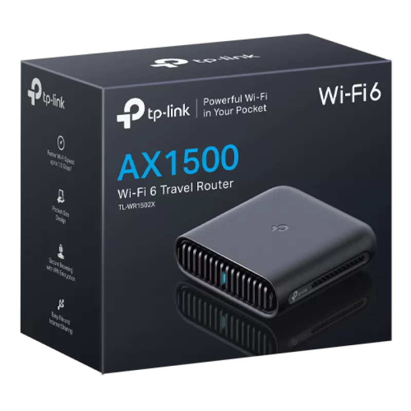 Router portabil Wireless TP-Link TL-WR1502X AX1500 Wi-fi 6 dual-band Gigabit TL-WR1502X - imagine 2