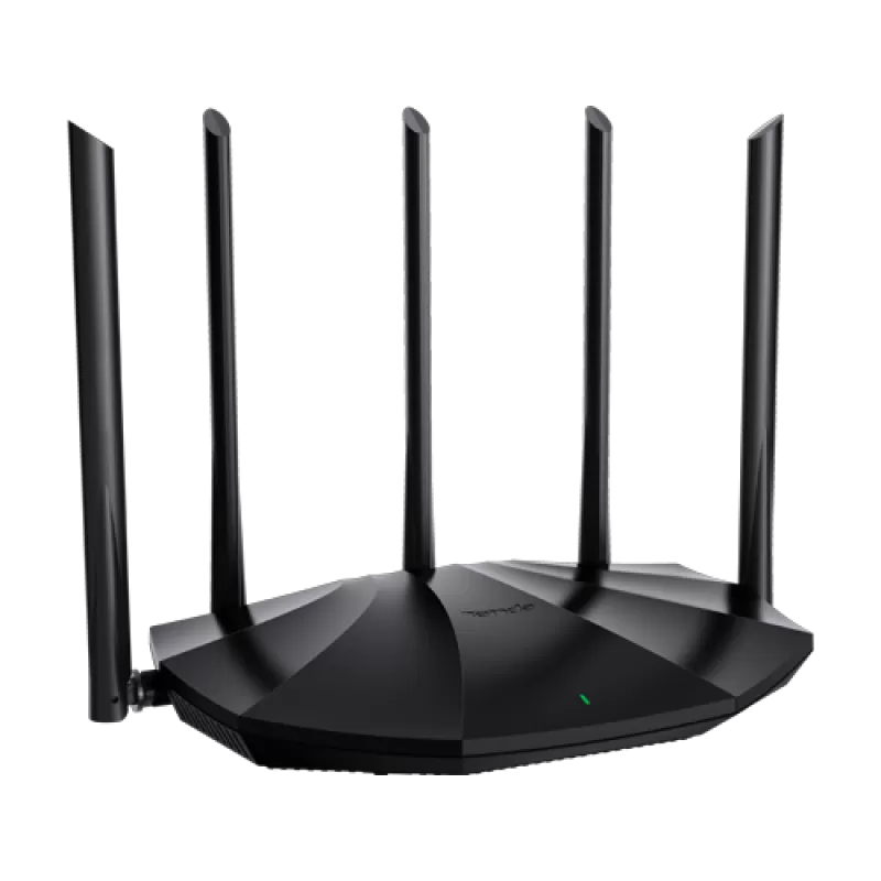 Router Wi-Fi 6, DualBand 2.4Ghz/5GHz, 300+1201Mbps, 5x6dBi, 4 porturi Gigabit - TENDA TND-RX2-PRO