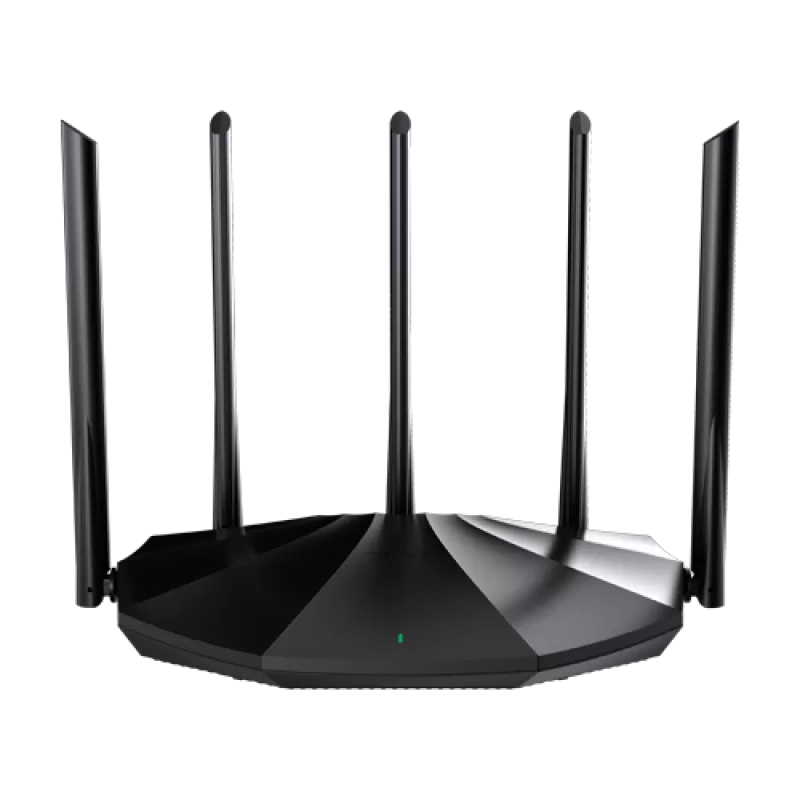 Router Wi-Fi 6, DualBand 2.4Ghz/5GHz, 300+1201Mbps, 5x6dBi, 4 porturi Gigabit - TENDA TND-RX2-PRO - imagine 1