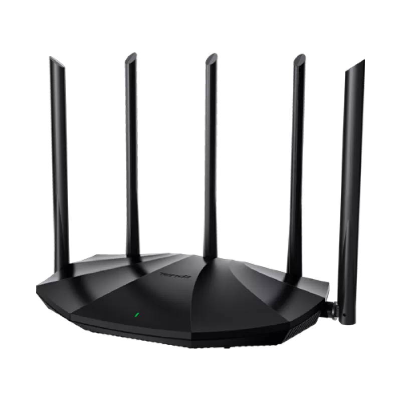 Router Wi-Fi 6, DualBand 2.4Ghz/5GHz, 300+1201Mbps, 5x6dBi, 4 porturi Gigabit - TENDA TND-RX2-PRO - imagine 2