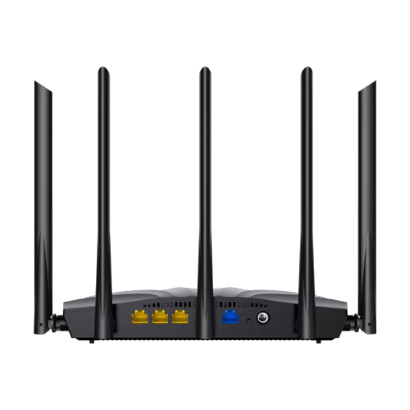 Router Wi-Fi 6, DualBand 2.4Ghz/5GHz, 300+1201Mbps, 5x6dBi, 4 porturi Gigabit - TENDA TND-RX2-PRO - imagine 3