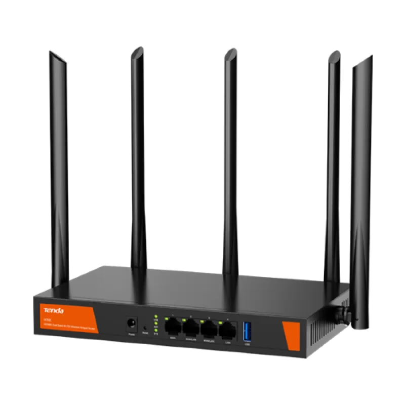 Router business, multi-WAN, WiFi 6, Dual Band, AX3000, 200 utilizatori, Management - TENDA TND-W30E - imagine 1