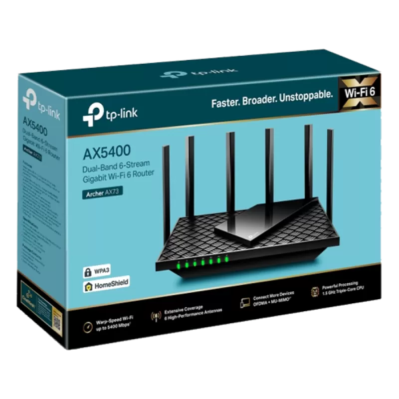 Router Wireless TP-Link Archer AX73 Dual-Band Gigabit AX5400 Beamforming OFDMA ArcherAX73 - imagine 3
