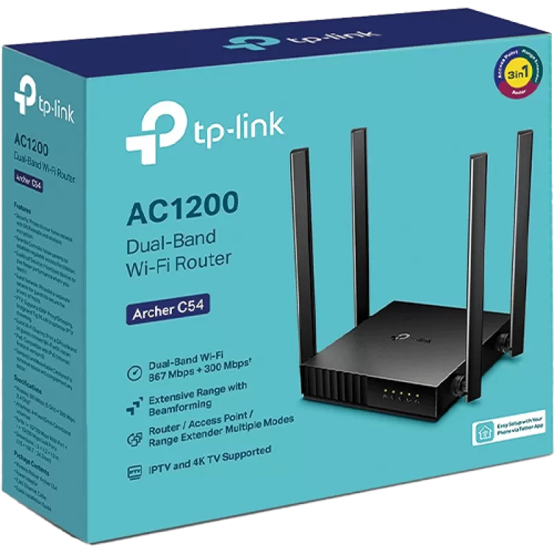Router wireless TP-Link Archer C54 AC1200, Dual band, 4 antene ArcherC54 - imagine 3