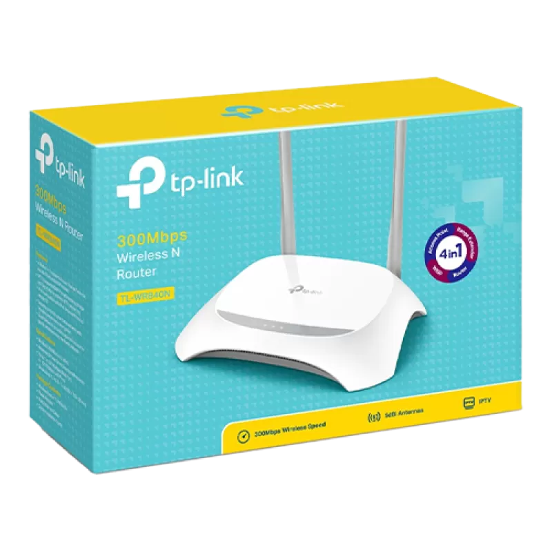 Router wireless TP-Link TL-WR840N, 5 porturi, 300 Mbps TL-WR840N - imagine 3