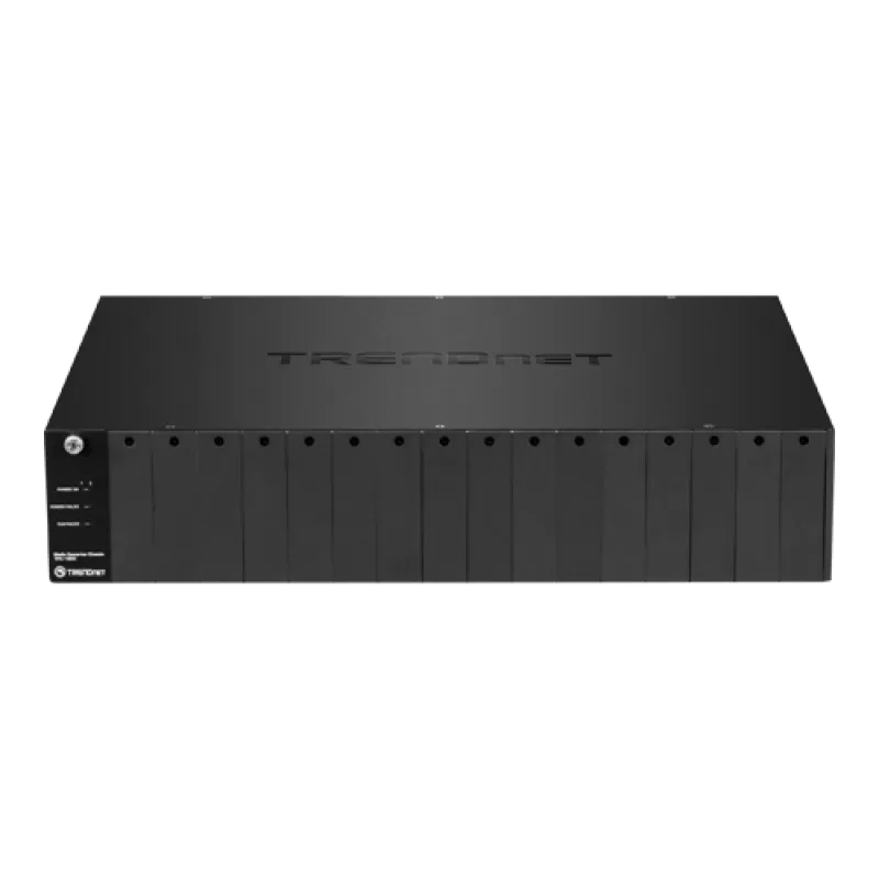Sasiu cu 16 porturi pentru media convertoare - TRENDnet TFC-1600 - imagine 1