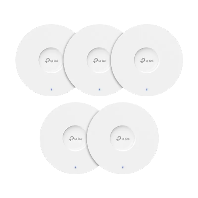 Set 5 x Access Point Wi-Fi 6, AX3000 Dual-Band, 3/5 dBi, 1 x RJ45 Gigabit, PoE - TP-Link Omada EAP653(5-pack)