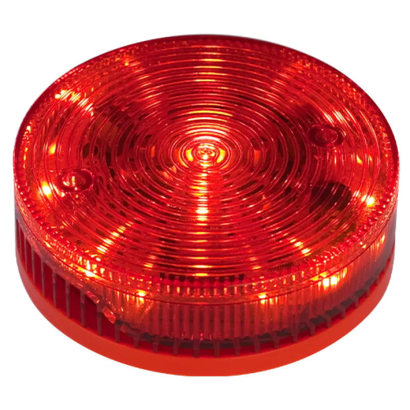 Sirena conventionala de interior rosie cu flash, 92/100 db, 2 tonuri evacuare/alarma - TELETEK SF100RSST