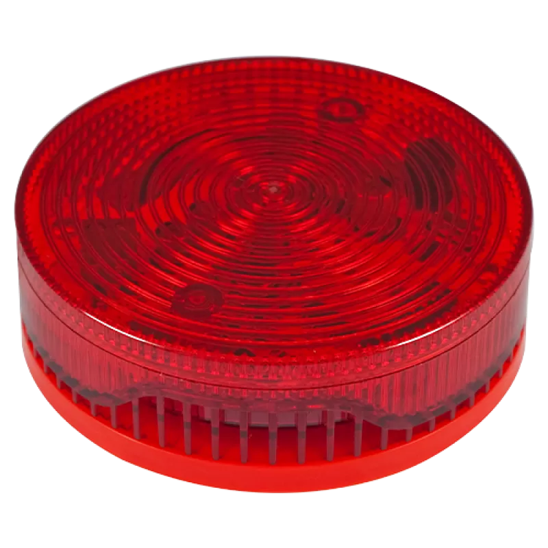 Sirena conventionala de interior rosie cu flash, 92/100 db, 2 tonuri evacuare/alarma - TELETEK SF100RSST - imagine 1